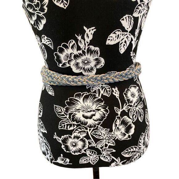 Braided Adjustable Plus Size Skinny Belt Dress Classic Formal Buckle - Picture 2 of 13